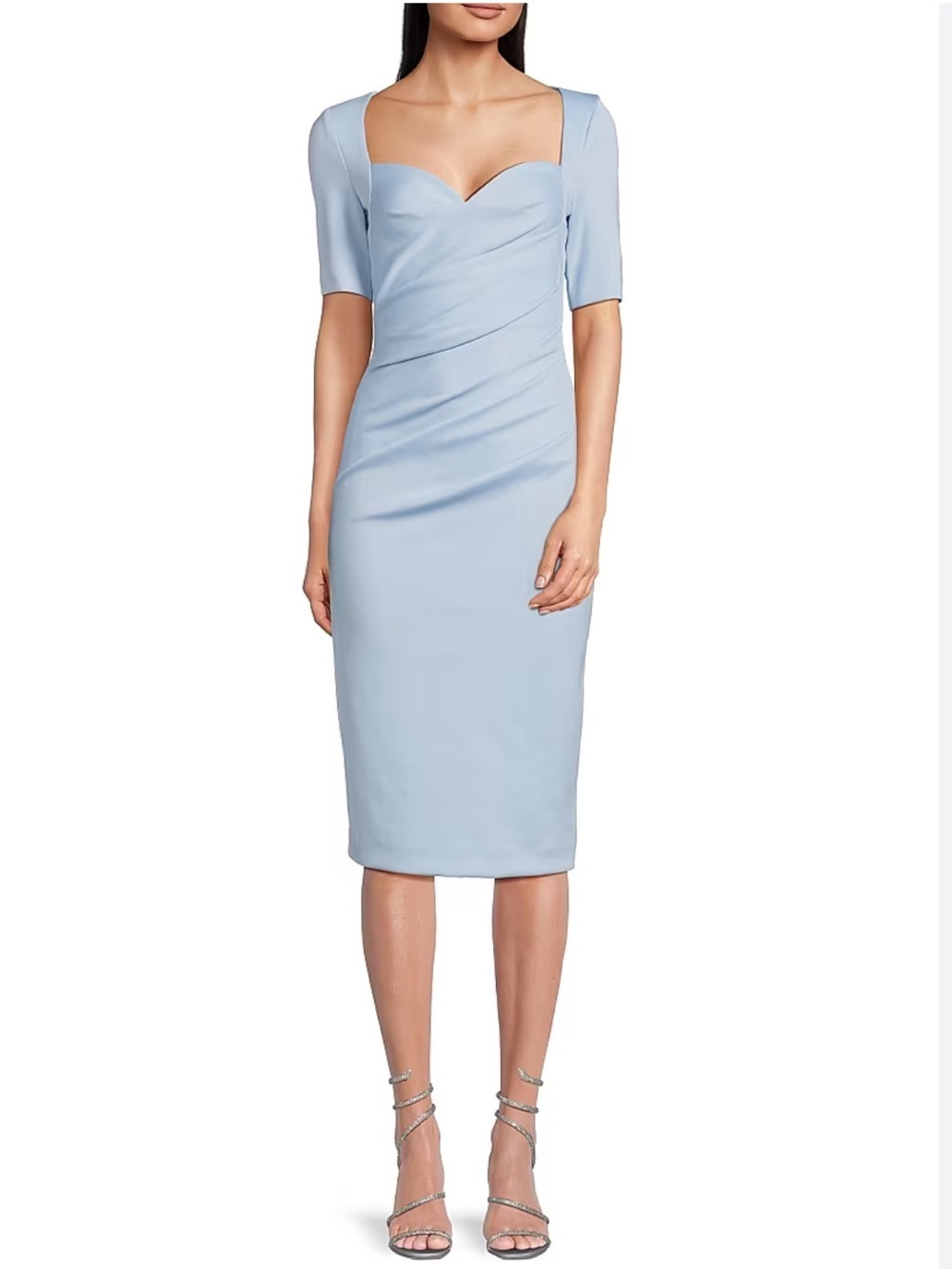 Black Halo Amandalee Cocktail
Sheath Dress In Pastel Blue Size 14